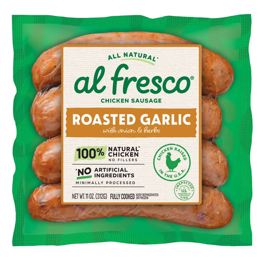Al Fresco Roasted Garlic Chicken Sausage, 4 Count, 11 oz