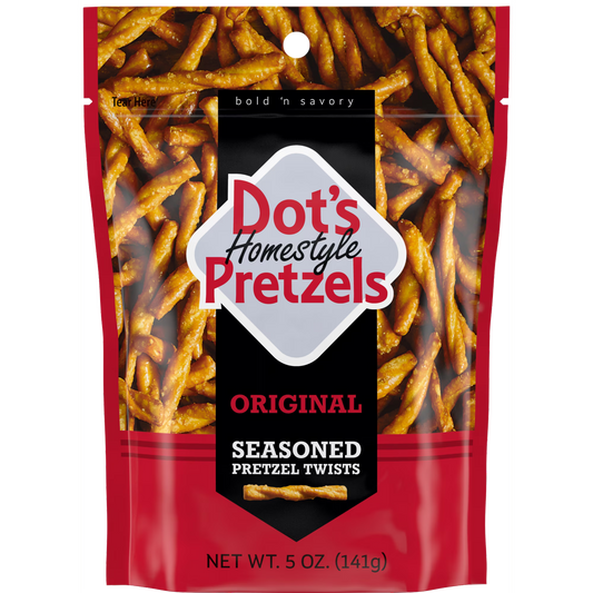 Dot's Homestyle Pretzels, Original Seasoned Pretzel Twists, 5 oz