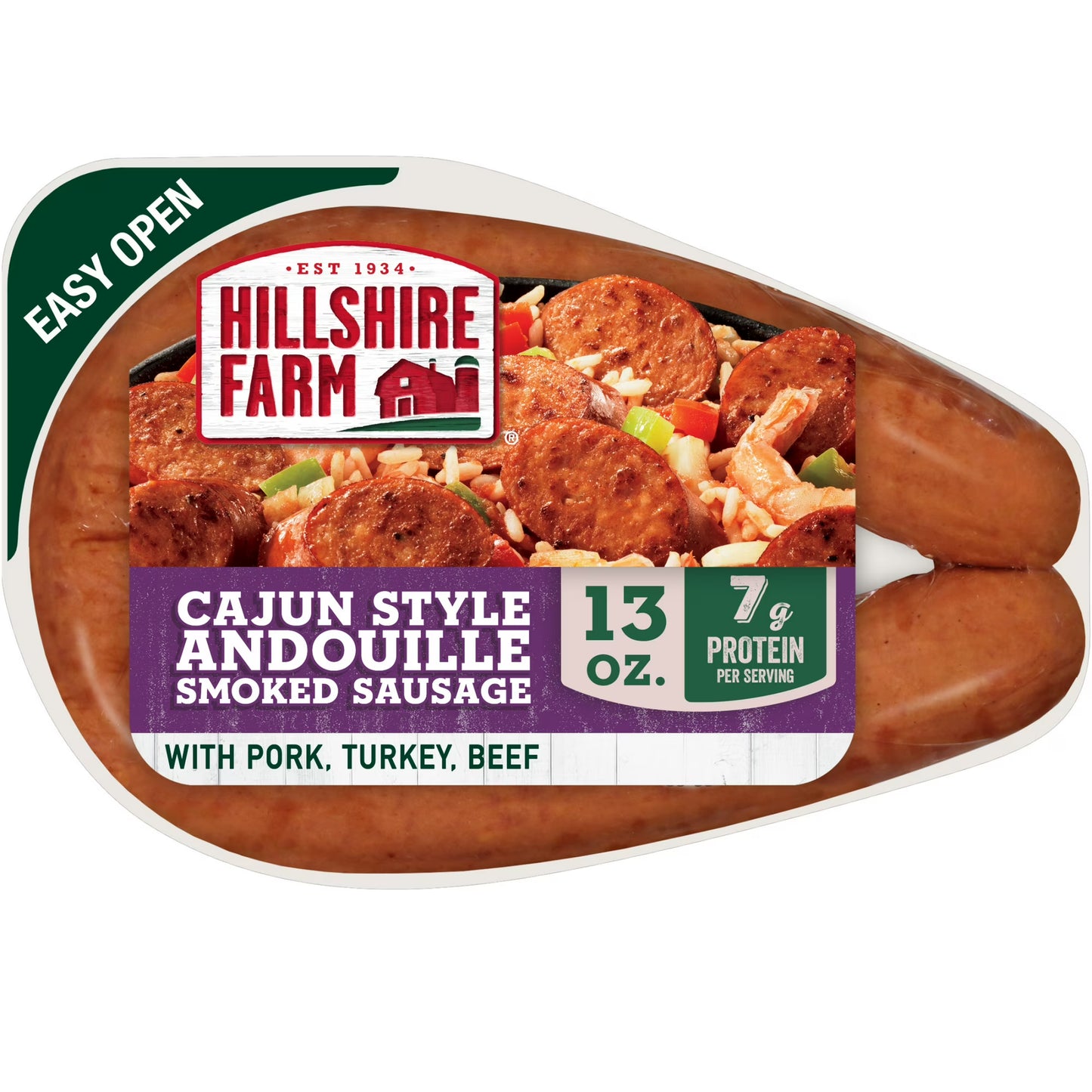 Hillshire Farm Cajun Style Andouille Smoked Sausage Rope, 13 oz