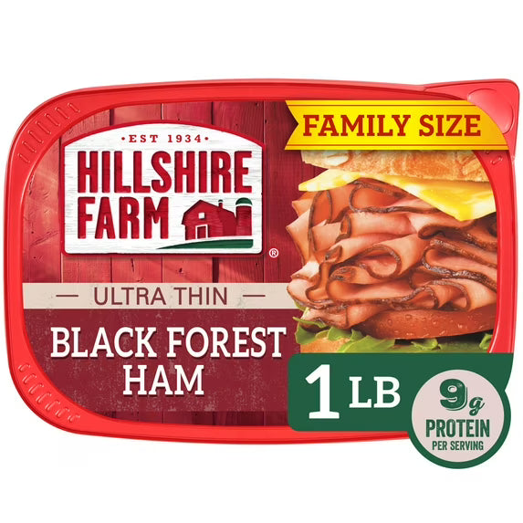 Hillshire Farm Ultra Thin Black Forest Ham Deli Lunch Meat, 16 oz