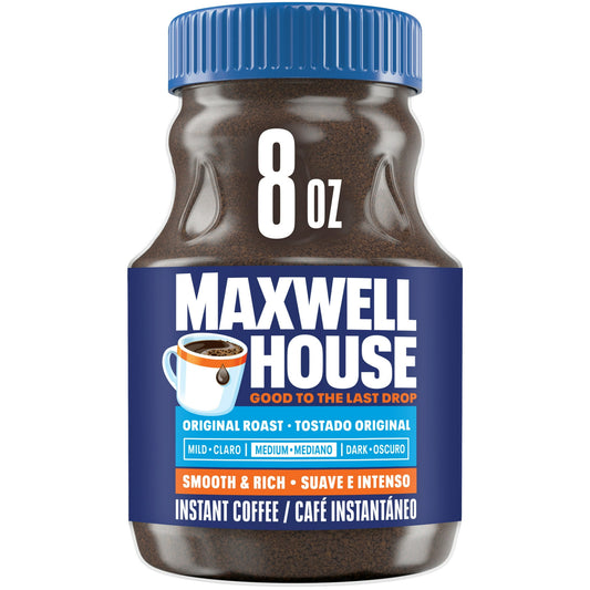 Maxwell House Original Roast Instant Coffee, 8 oz