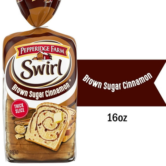 Pepperidge Farm Brown Sugar Cinnamon Swirl Breakfast Bread, 16 oz Loaf