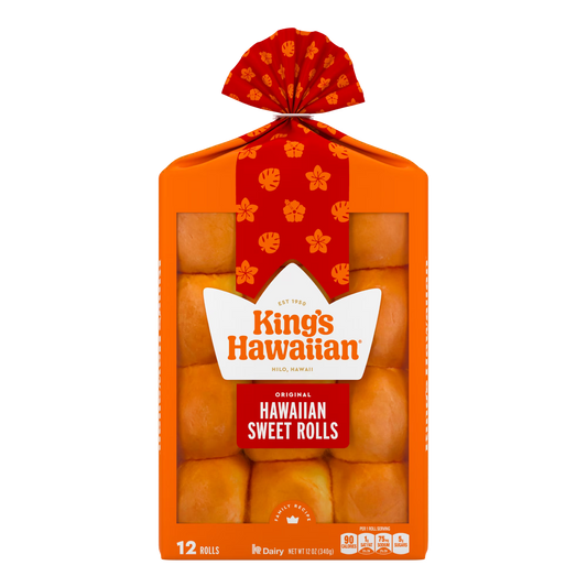King's Hawaiian Original Hawaiian Sweet Rolls 12 Count, 12oz