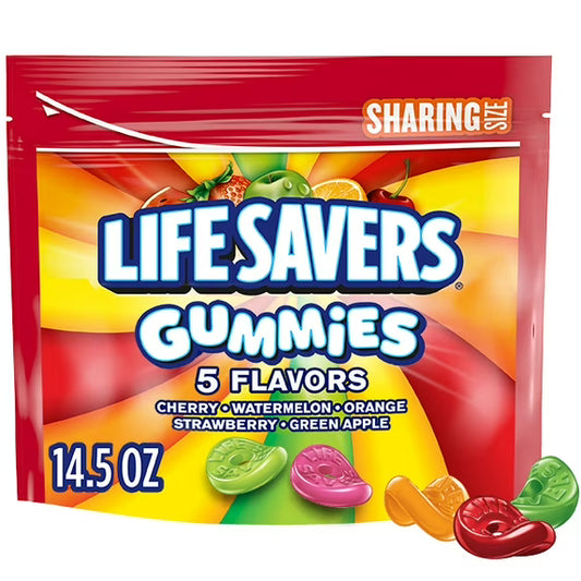 Life Savers 5 Flavors Gummy Candy, Sharing Size, 14.5 oz Bag