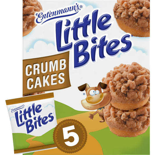 Little Bites Crumb Cake Muffins, 5 packs, Cinnamon & Brown Sugar Mini Muffins, 8.75 oz Multipack