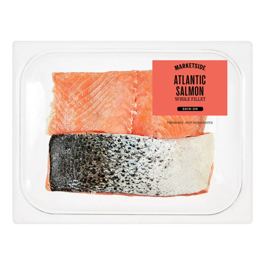 Skin-On Atlantic Salmon Fillets, 0.70-1.25 lb