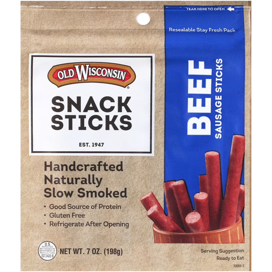 Old Wisconsin Beef Snack Sticks, 7 oz