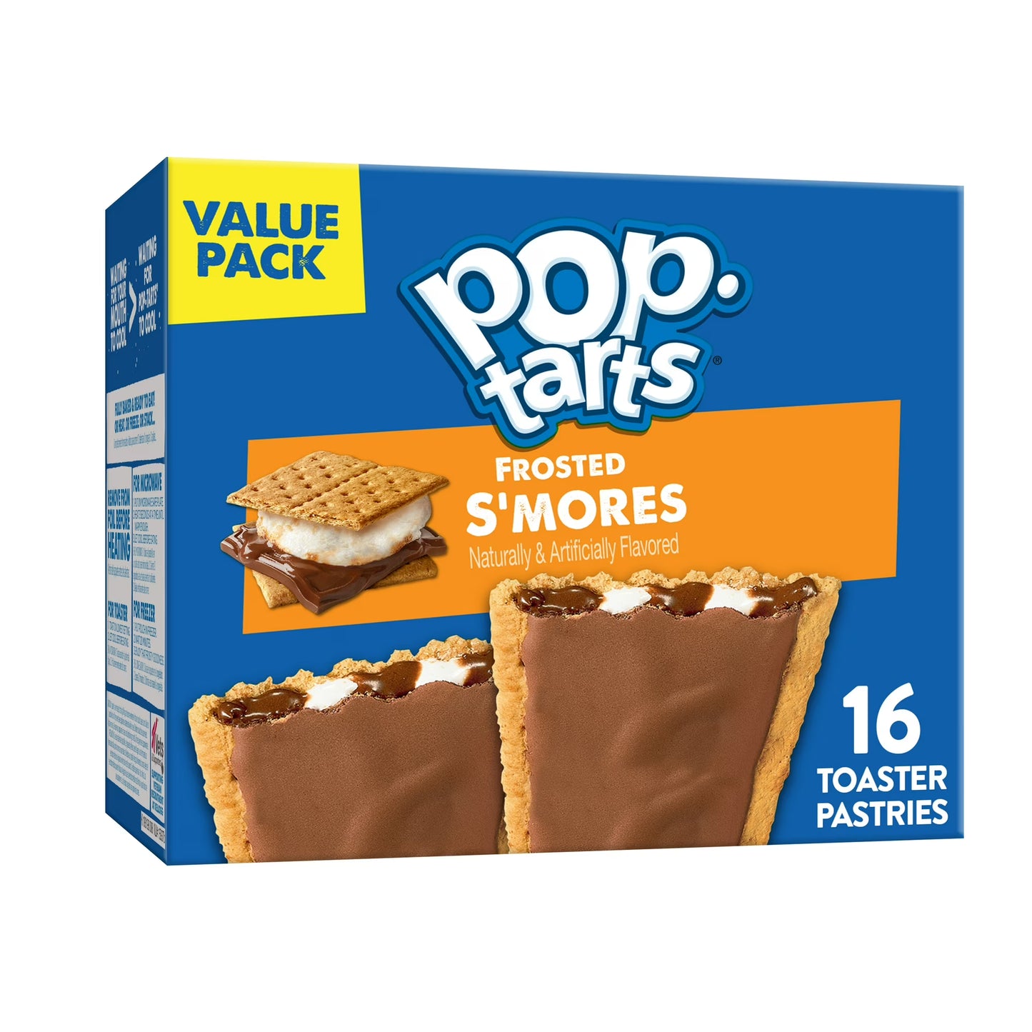 Pop-Tarts Frosted S'mores Toaster Pastries, Breakfast Foods, Shelf-Stable, 27 oz