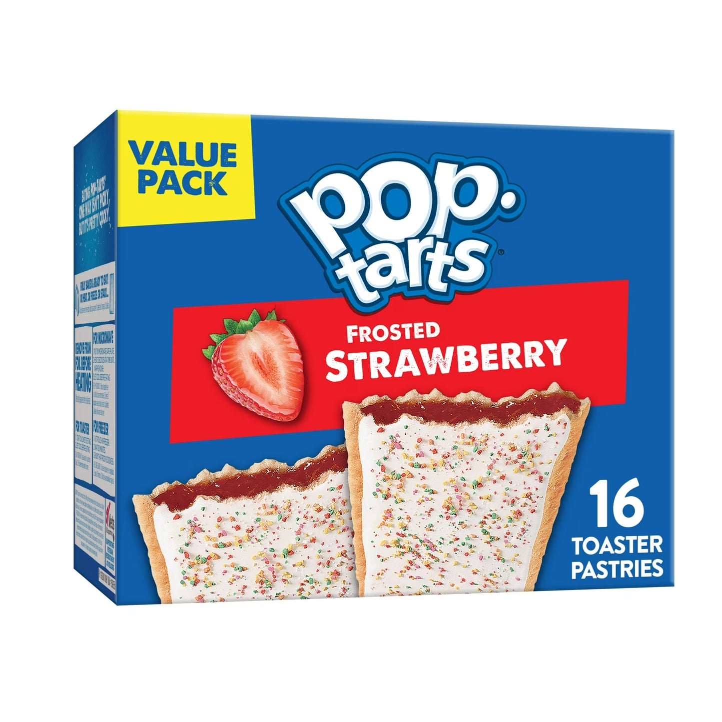 Pop-Tarts Frosted Strawberry Toaster Pastries, Breakfast Foods, Shelf-Stable, 27 oz