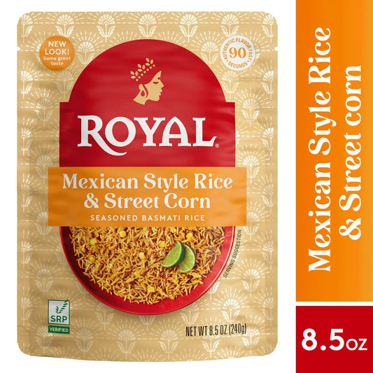 Royal Mexican Rice and Street Corn - Ready-to-Heat Basmati Rice - 8.5 oz