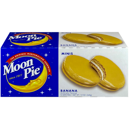 MoonPie Mini Banana Marshmallow Cookie Sandwiches, 12 oz, 12 Count